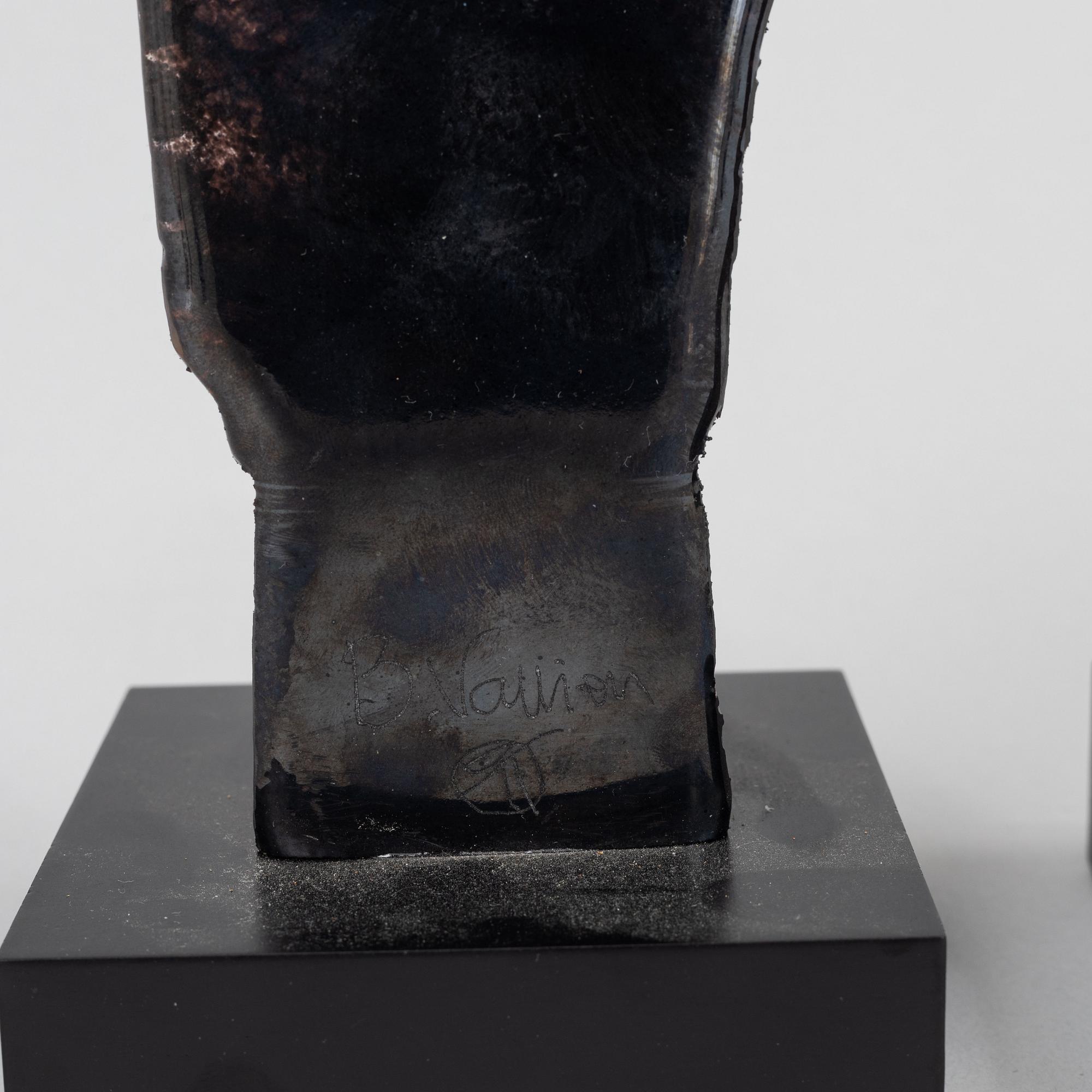 Bertil Vallien, two unique 'Idol' glass sculptures, Kosta Boda.
