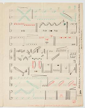 Gösta Adrian-Nilsson, Portfolio with three scores,  "Dialog mellan piano och cello", opus 2, "Sång och piano", opus 3.