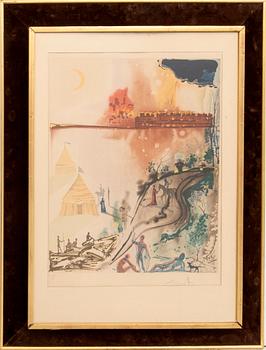 Salvador Dalí, "The Siege of Jerusalem," from the series "Three Plays by the Marquis de Sade".