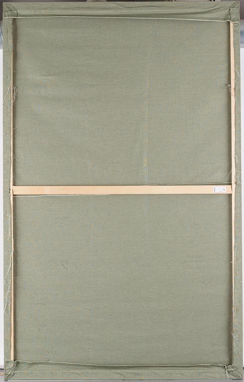A large embroidered silk panel, Qing dynasty, circa 1800.