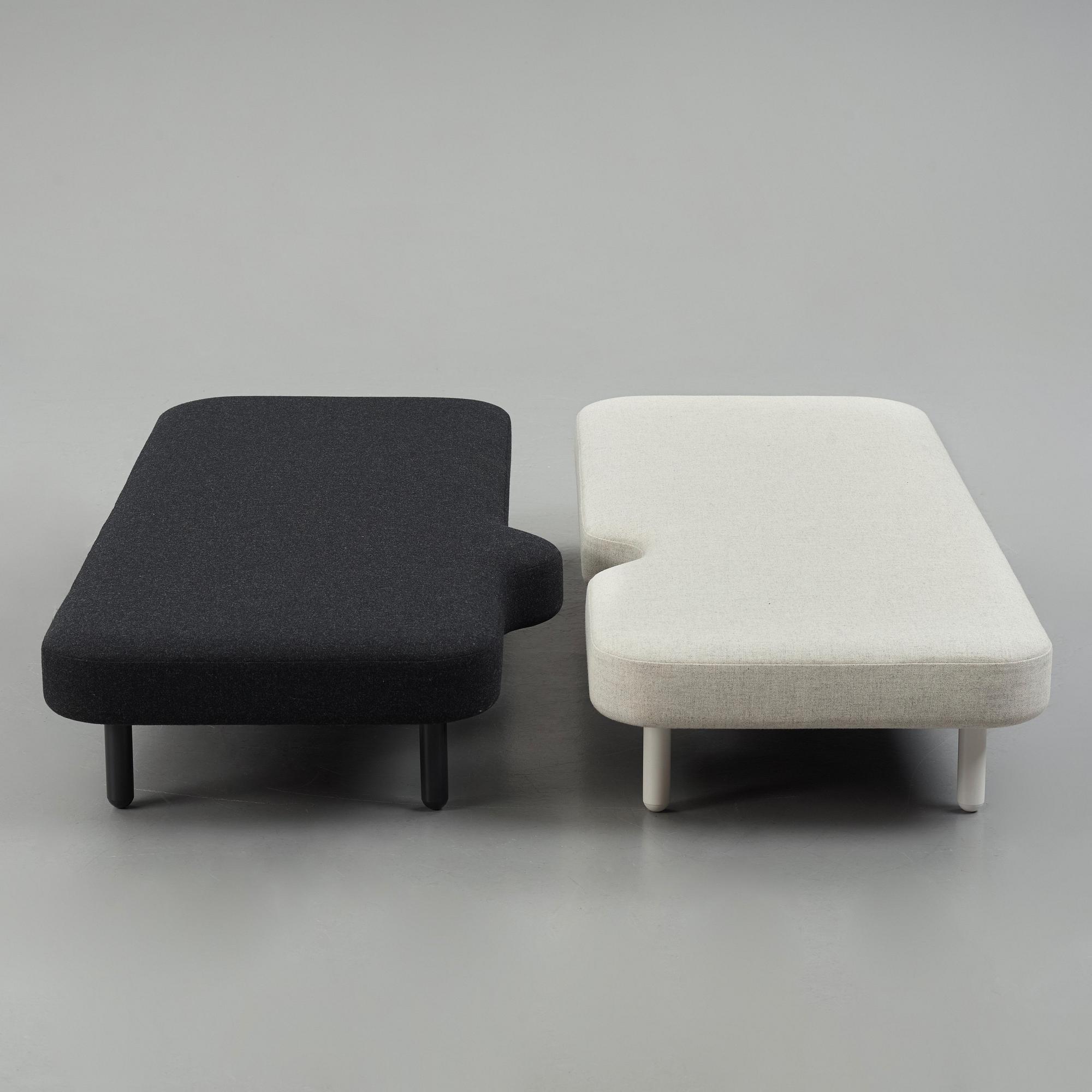 Claesson Koivisto Rune, "Adam and Eve", a pair of daybeds, Klein Dytham architecture, Japan, 2003.