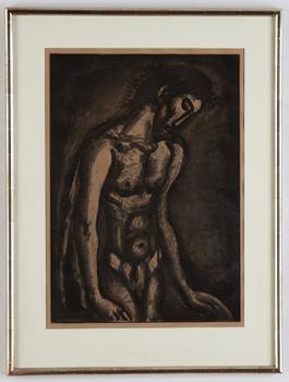 Georges Rouault, akvatintetsning med ljustryck. ur "Miserere".