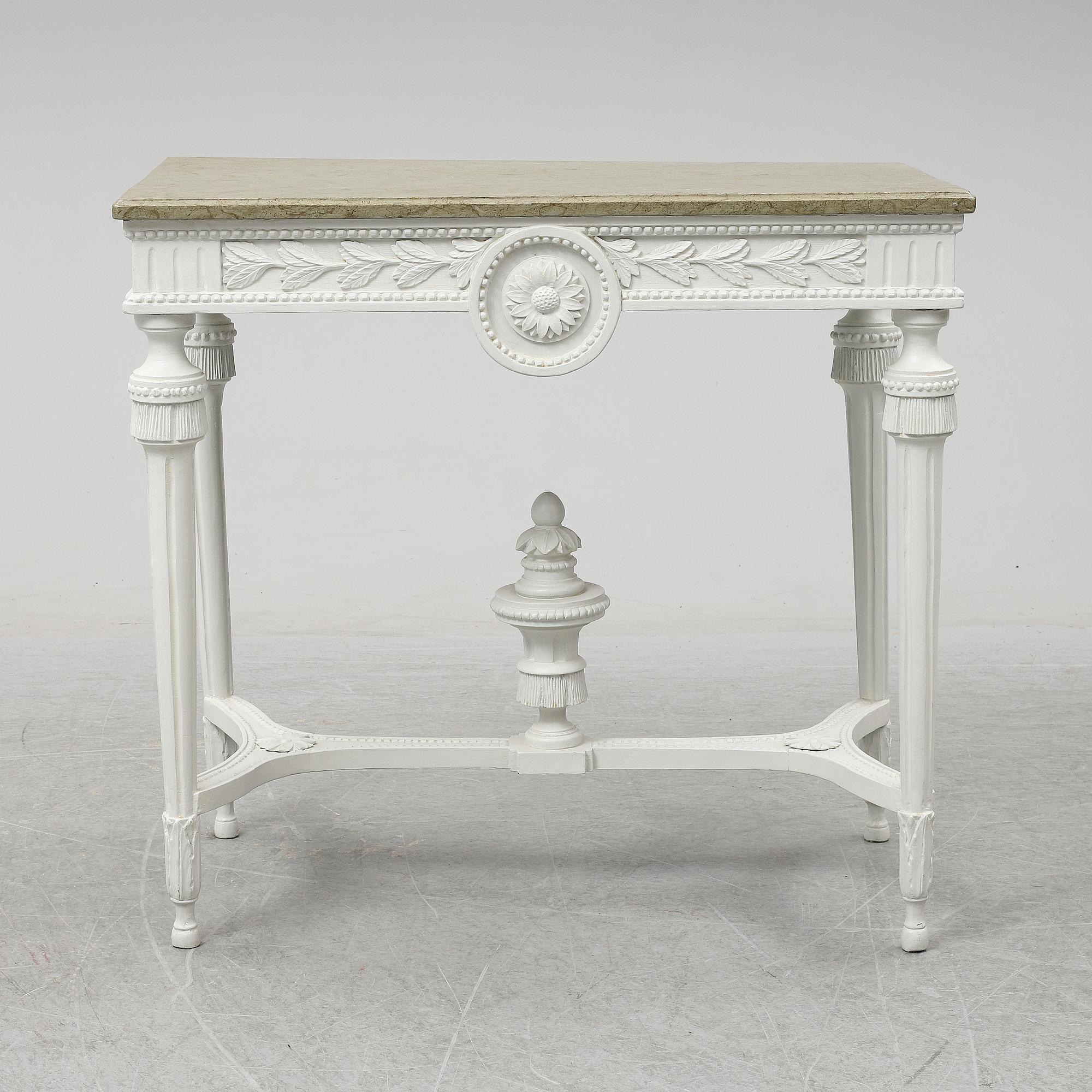 An end of the 18th Century Gustavian console table.