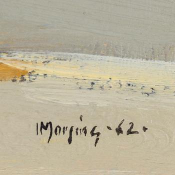 IVAR MORSING, an oil on board. Signed.