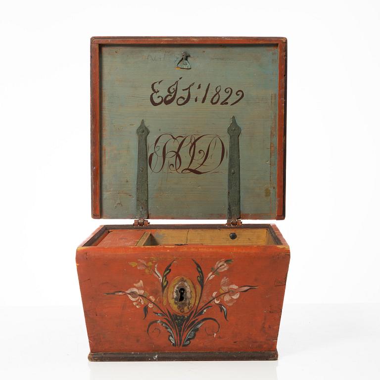 Box. Folk art, Jämtland, 18th/19th century.