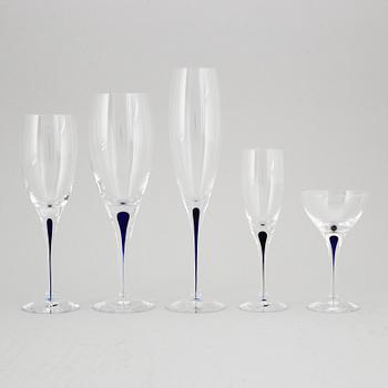 ERIKA LAGERBIELKE, glasservis, 54 delar, "Intermezzo", Orrefors.