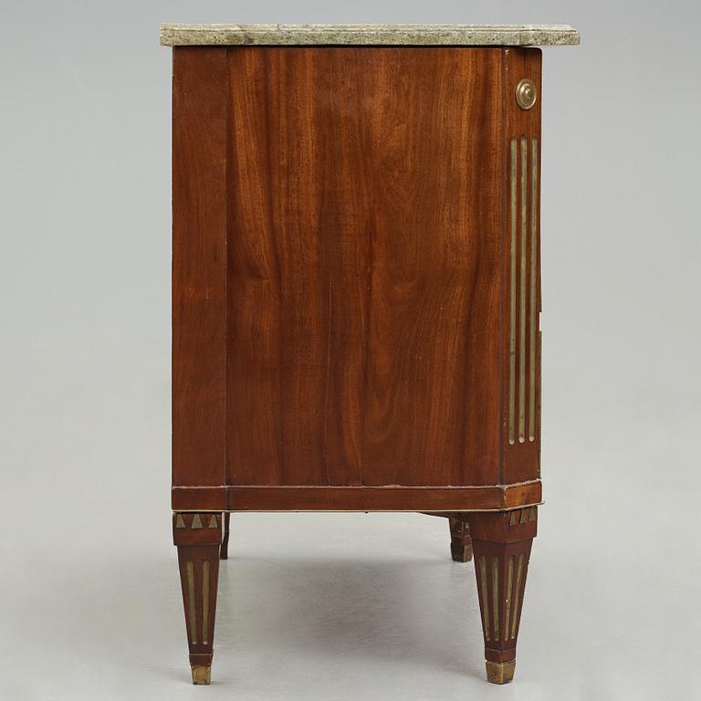 A Gustavian commode by Anders Lundelius 1781 (master in Stockholm 1778-1823).