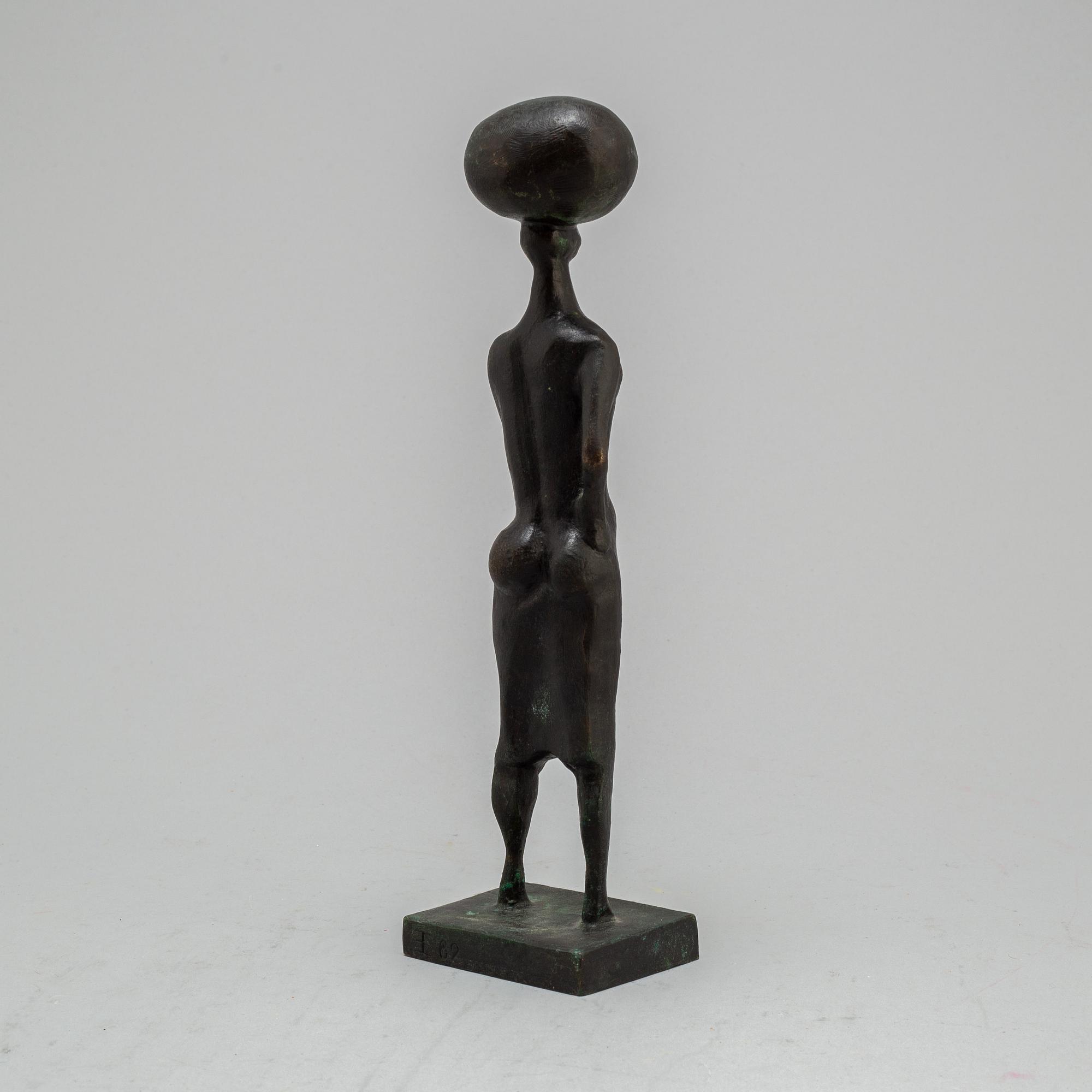 ERIC ELFWÉN, sculpture, bronze, signed EE and dated 62.