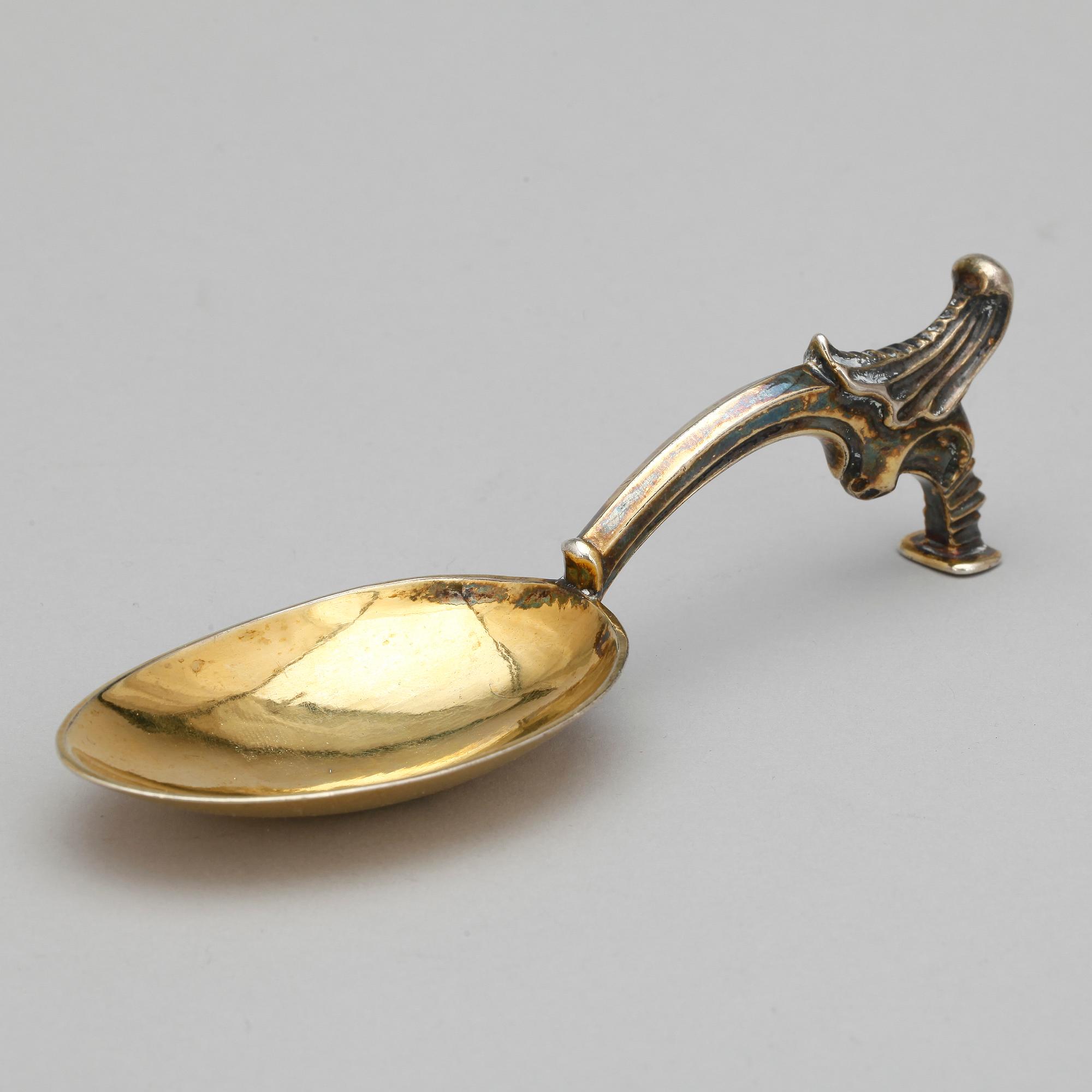 SKED, silver, stämpelmärkt CGK, troligen mellaneuropa 1800-tal. Vikt ca 60 gram.