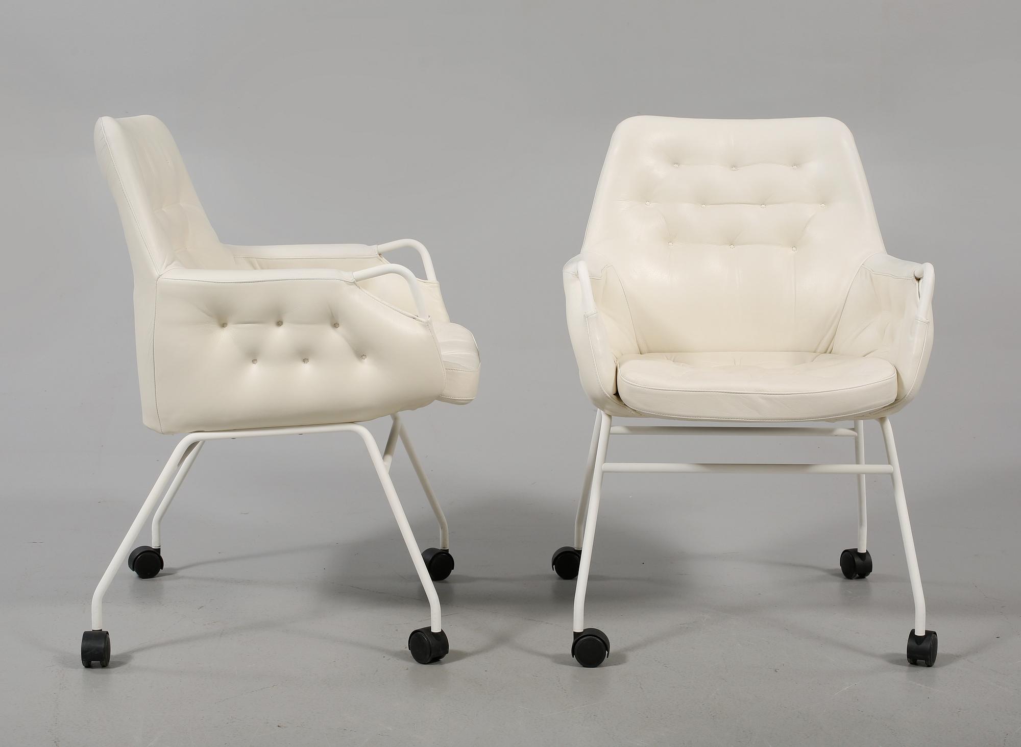 FÅTÖLJER, 2 st, "Mirja" Bruno Mathsson, 2001.