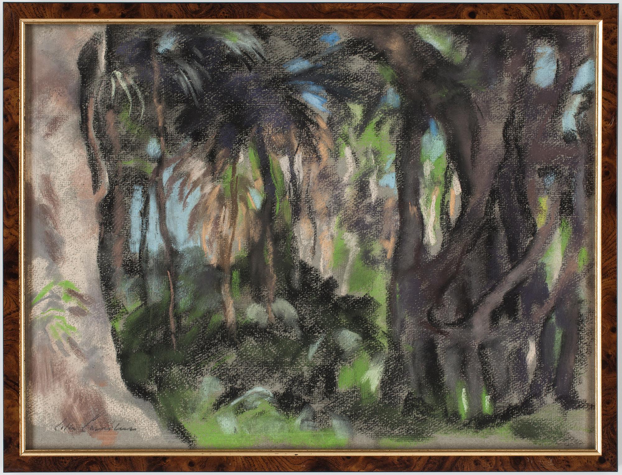 LOTTE LASERSTEIN, pastell, signerad.