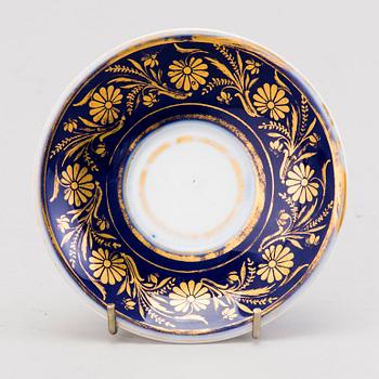 COFFEE CUP, porcelain, Gardner, Russia mid 19th century.