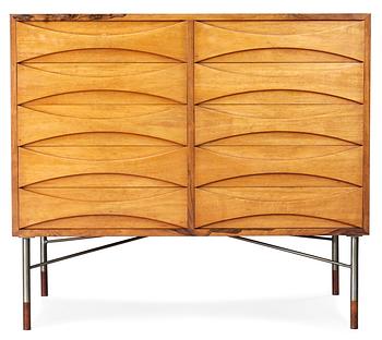 An Arne Vodder palisander chest of drawers, Denmark 1950's-60's.