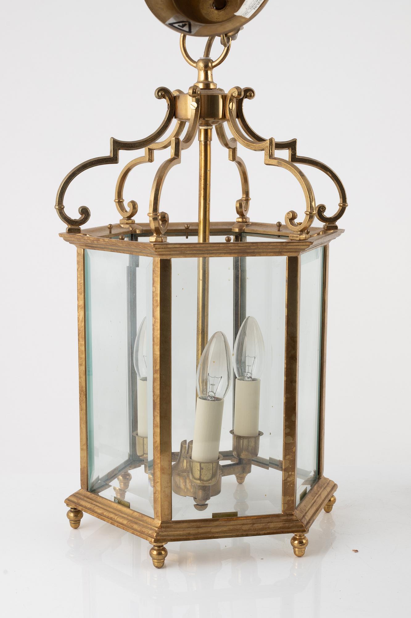 A set of three ceiling lights, second half of the 20th Century.