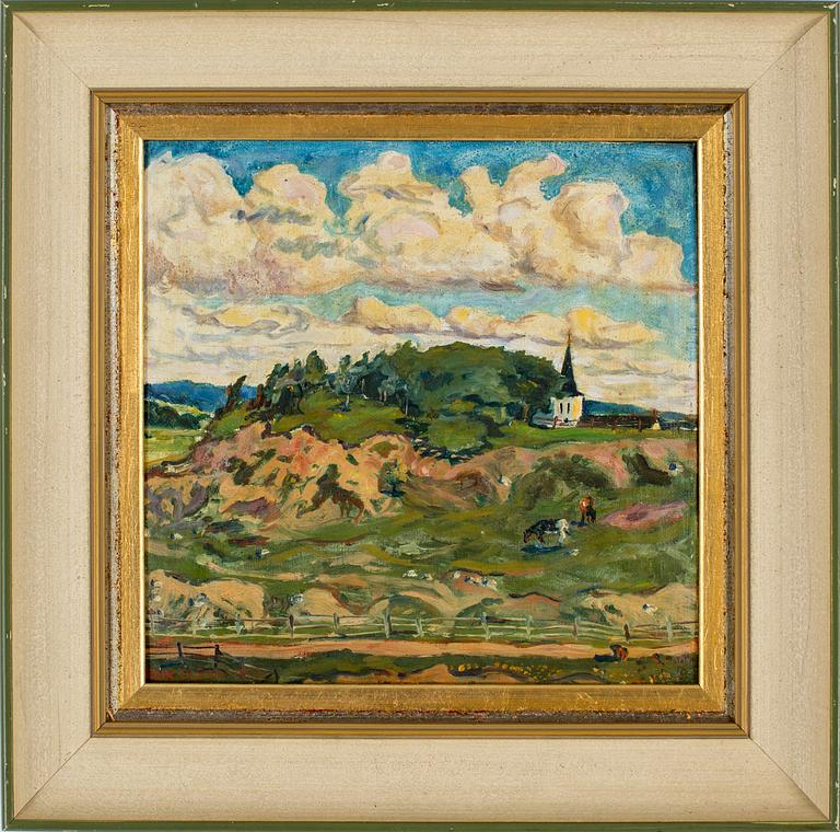 ERIK OLSON, olja på duk, signerad och daterad 1918.