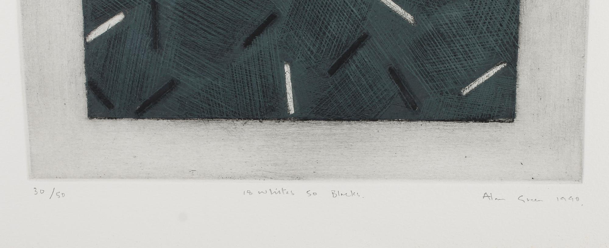 ALAN GREEN, etsning, signerad och daterad 1990, numrerad 30/50.