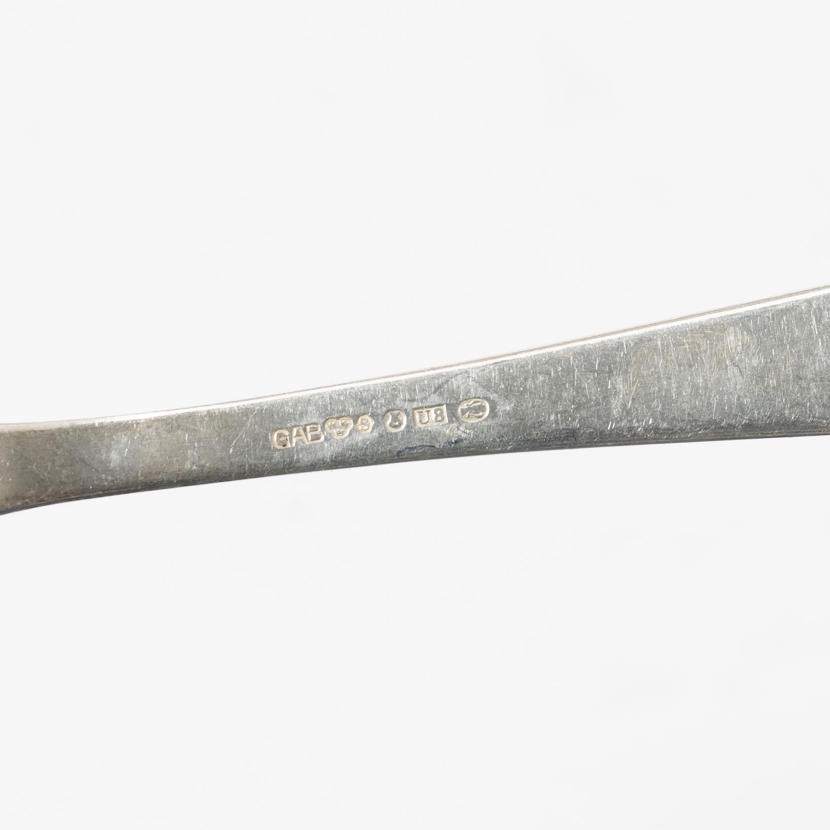 Jacob Ängman, Cutlery service, 108 pieces, silver, model "Rosenholm", GAB.