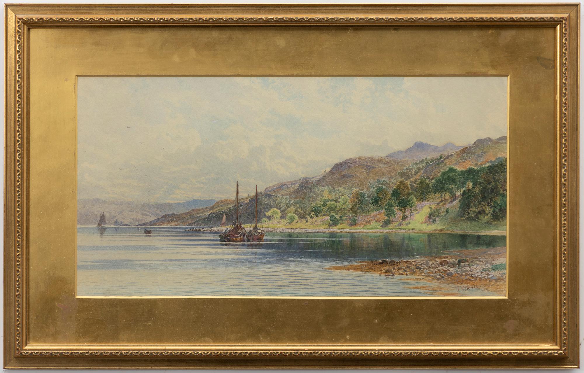 Joseph Arthur Powell, Havsvik med båtar.