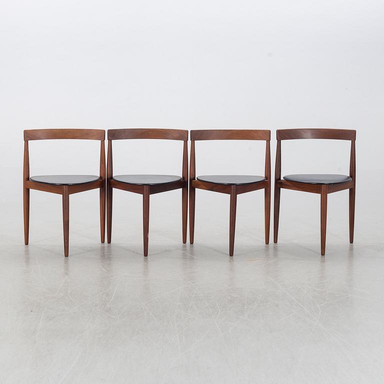 HANS OLSEN, table and 4 chairs, Frem Röjle, Denmark, 1950's.