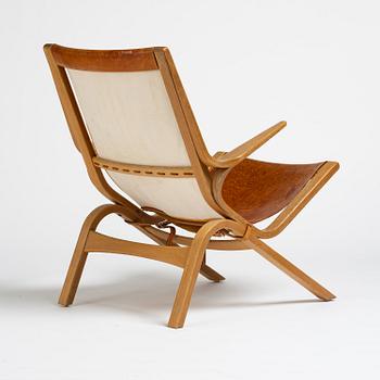 Bertil Fridhagen, fåtölj, "Limento", modell "5-168", Svenska Möbelfabrikerna, Bodafors, 1961.