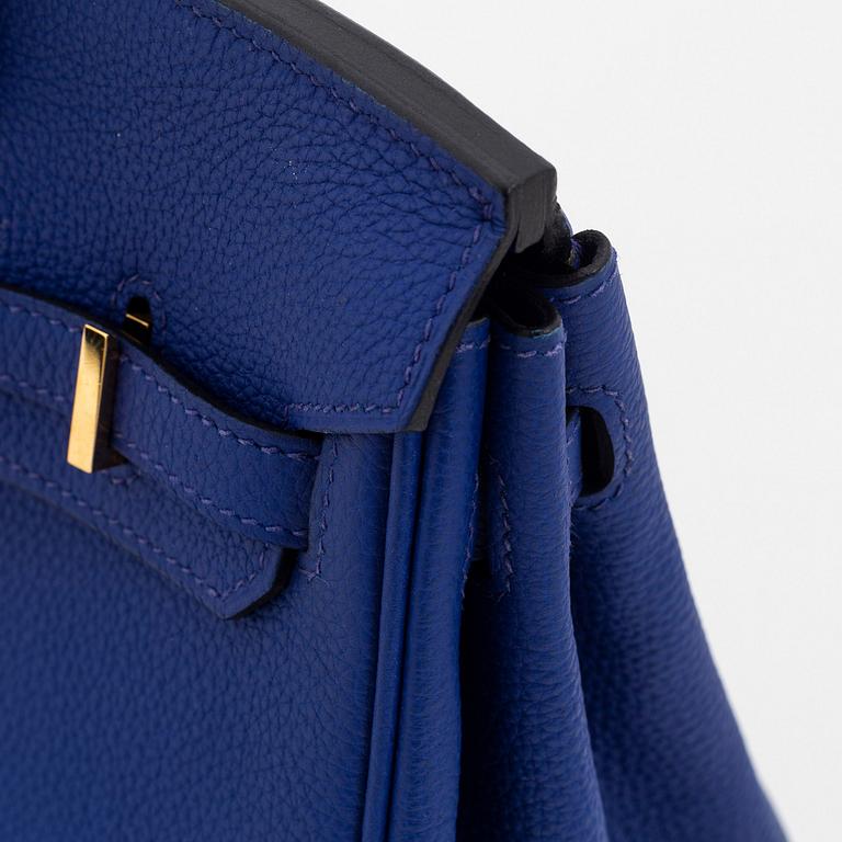 Hermès, a Bleu Electrique Togo leather 'Birkin 25' handbag, 2018.