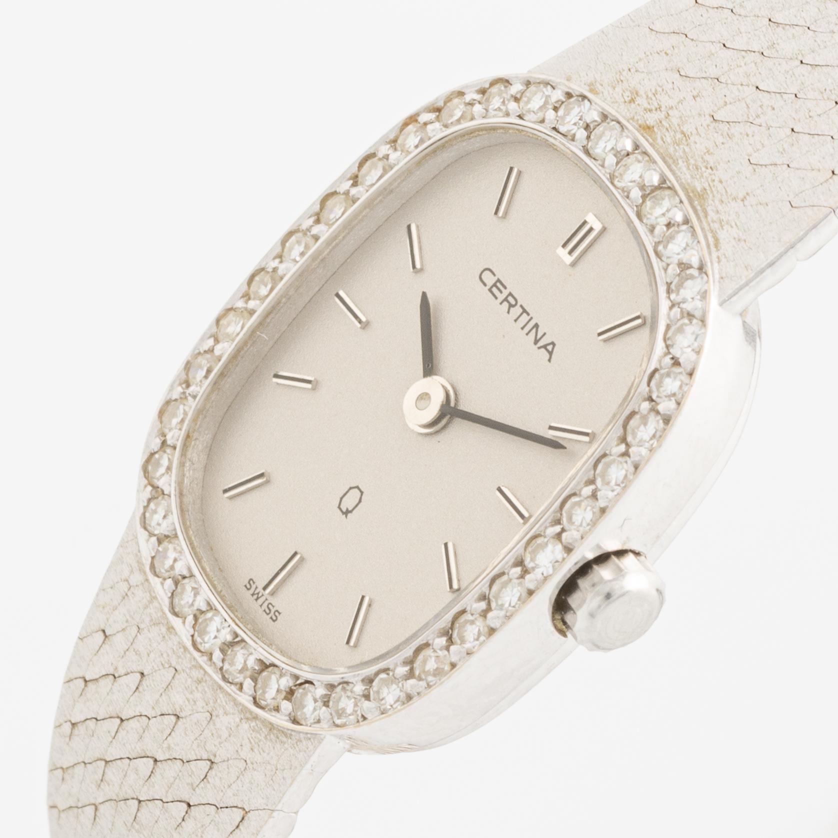 Certina, Q, wristwatch, 16 mm.
