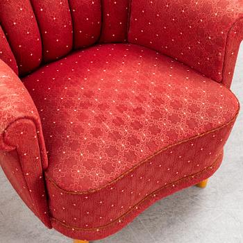 Fåtöljer, ett par, Swedish Modern, 1940-tal.