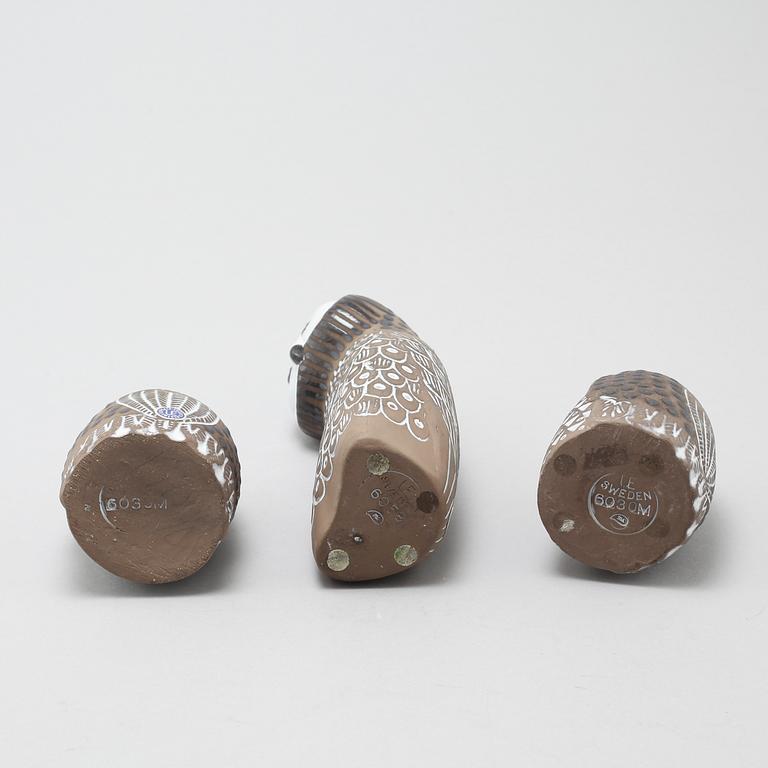 MARI SIMMULSON, 3 st, figuriner, lergods, Upsala-Ekeby,