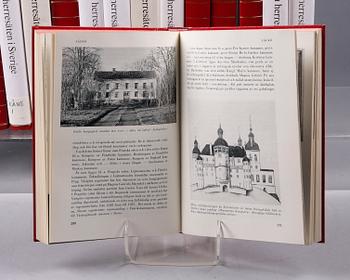 BOKVERK, 15 vol, "Slott och Herresäten i Sverige", Allhem 1960-70-tal.