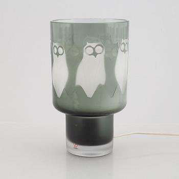 Hans Ove Sandberg, a glass table lamp, Kosta, Sweden,.