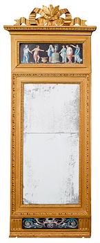 568. A late Gustavian circa 1800 mirror.
