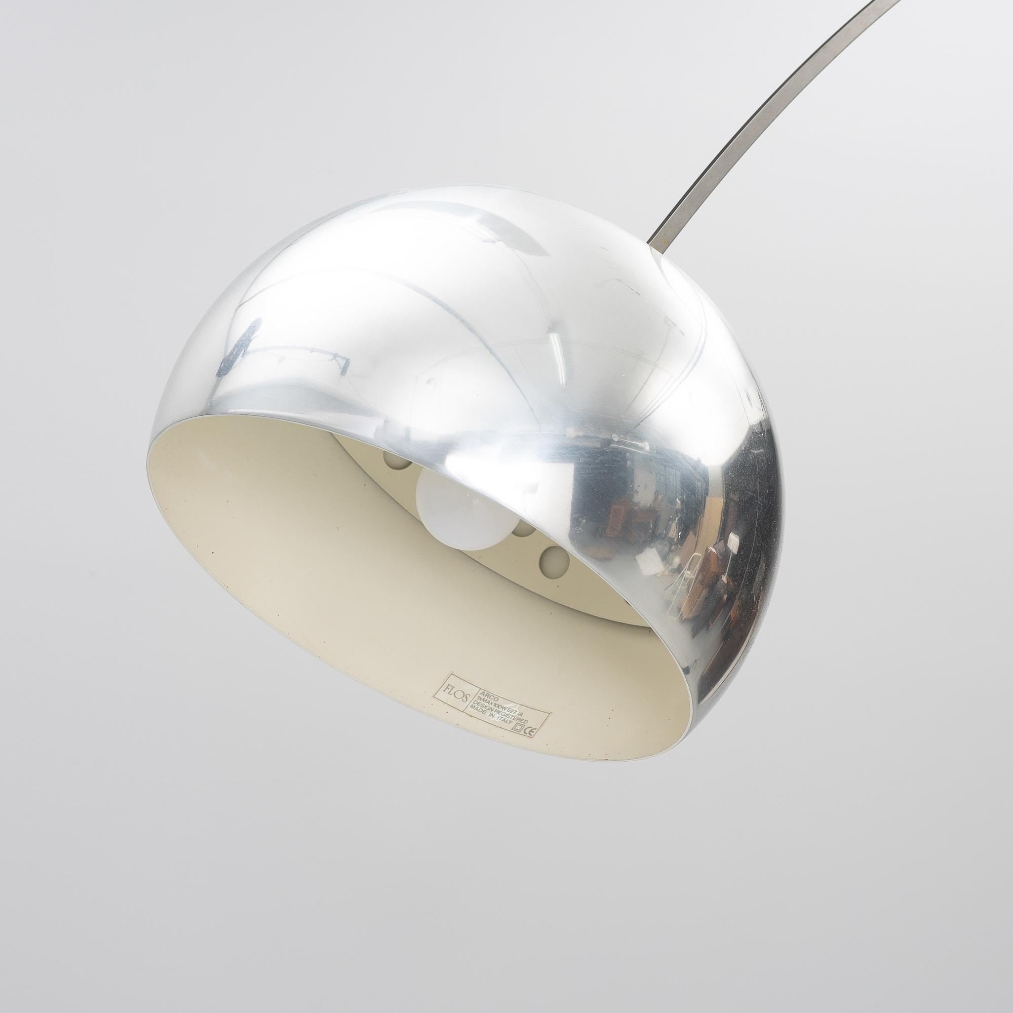 Floor lamp, "Arco", Achille and Pier Castiglioni, Flos, Italy, anniversary edition, 2002.