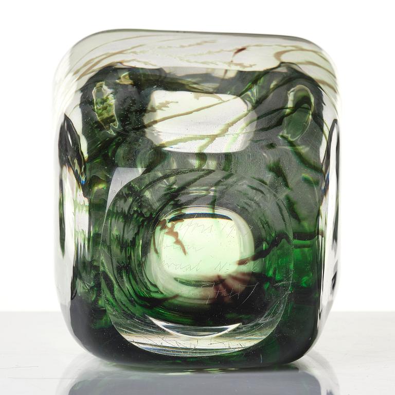 Edward Hald, a graal glass vase, Orrefors 1937, no 96.