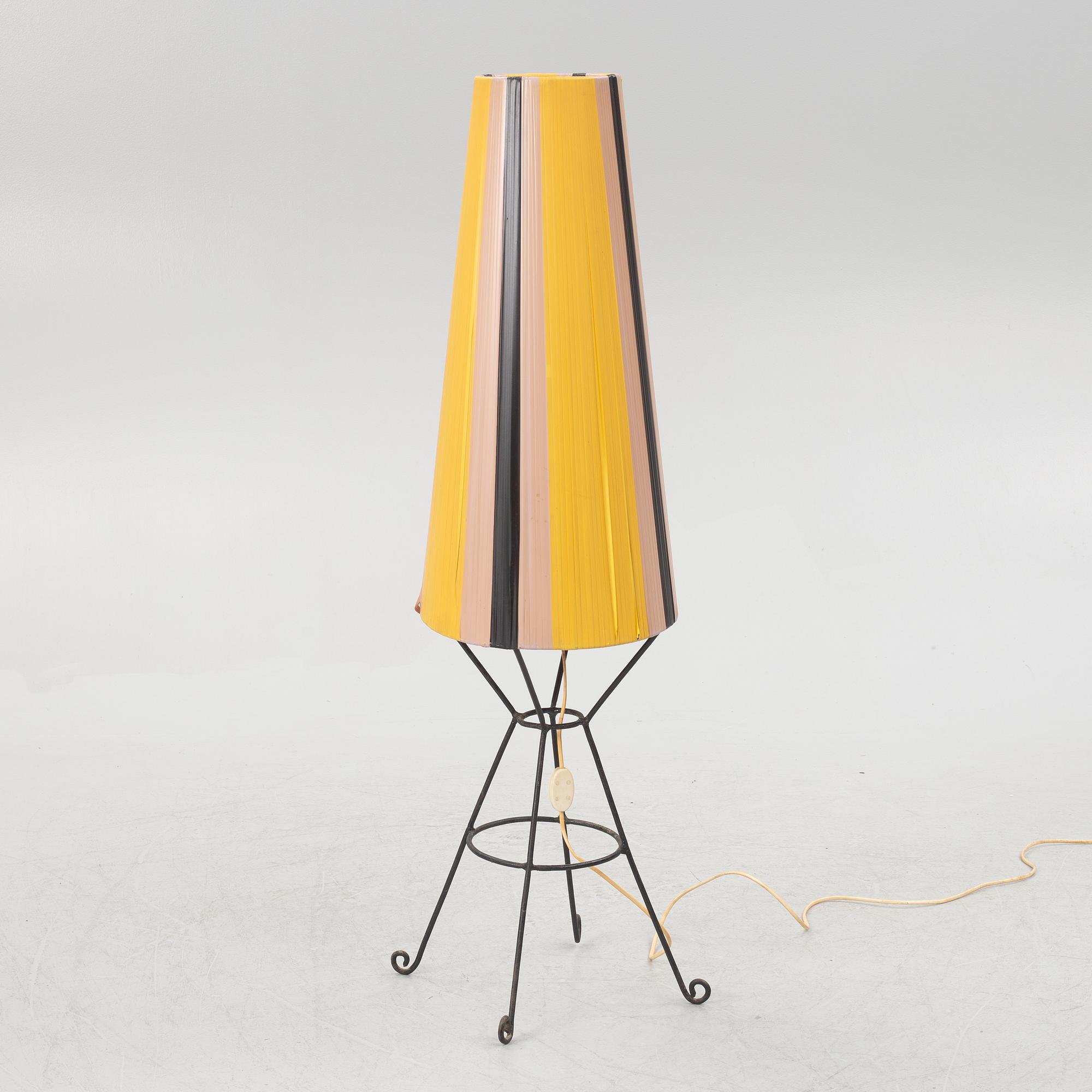 A floor lamp, 1950's.