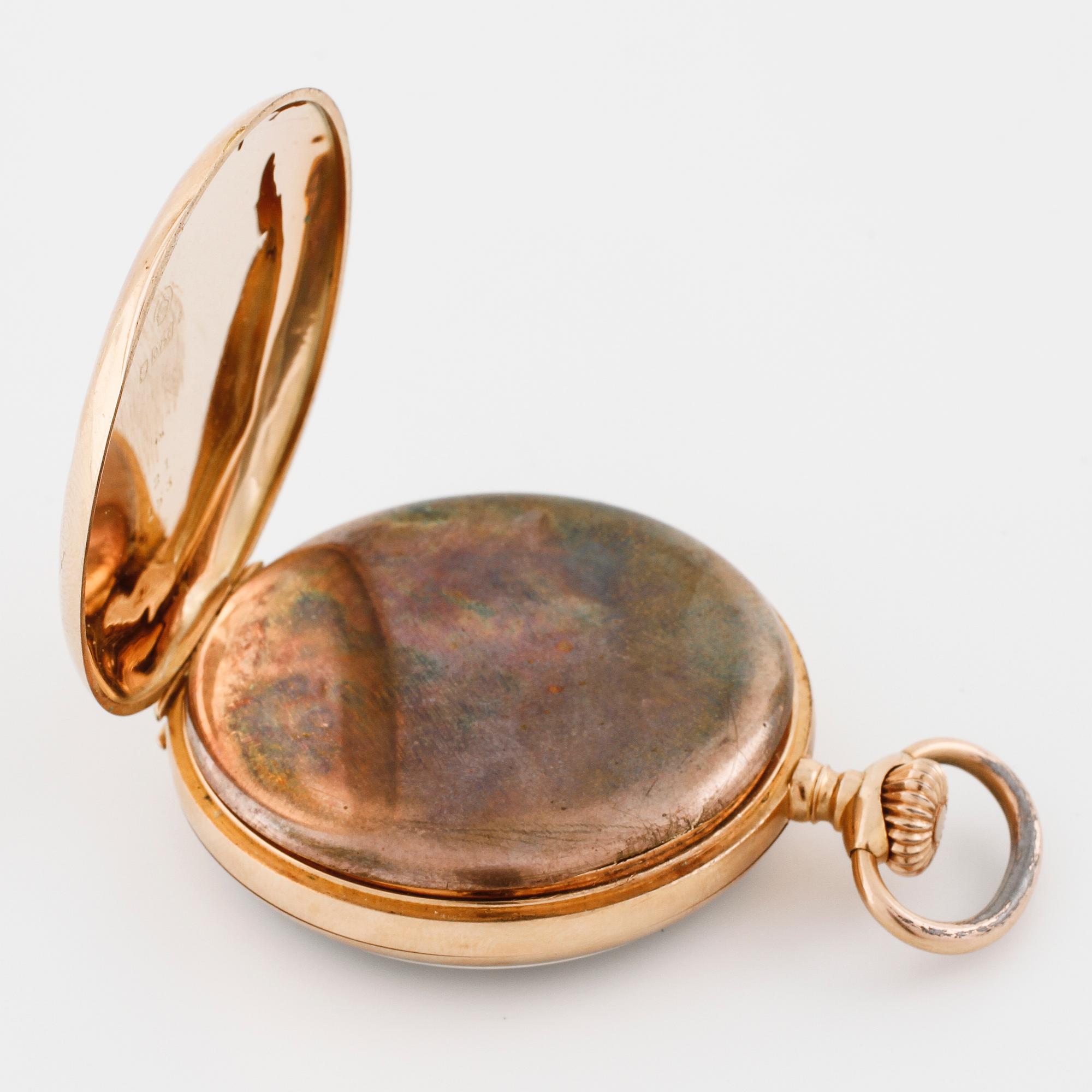 POCKET WATCH, clcockwork marked "Solid", 42 mm.