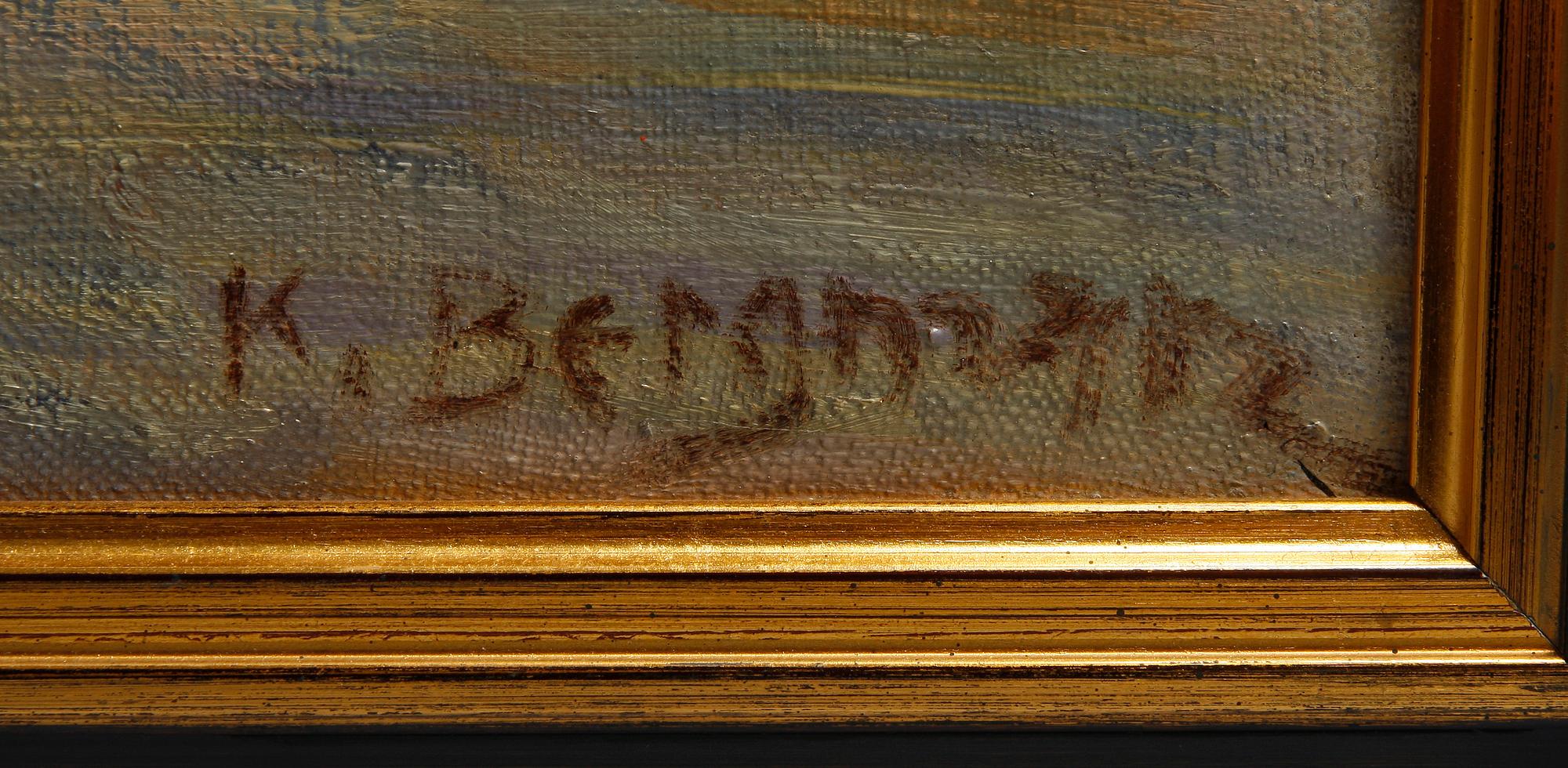 KARL BERGMAN, olja på duk, sign.