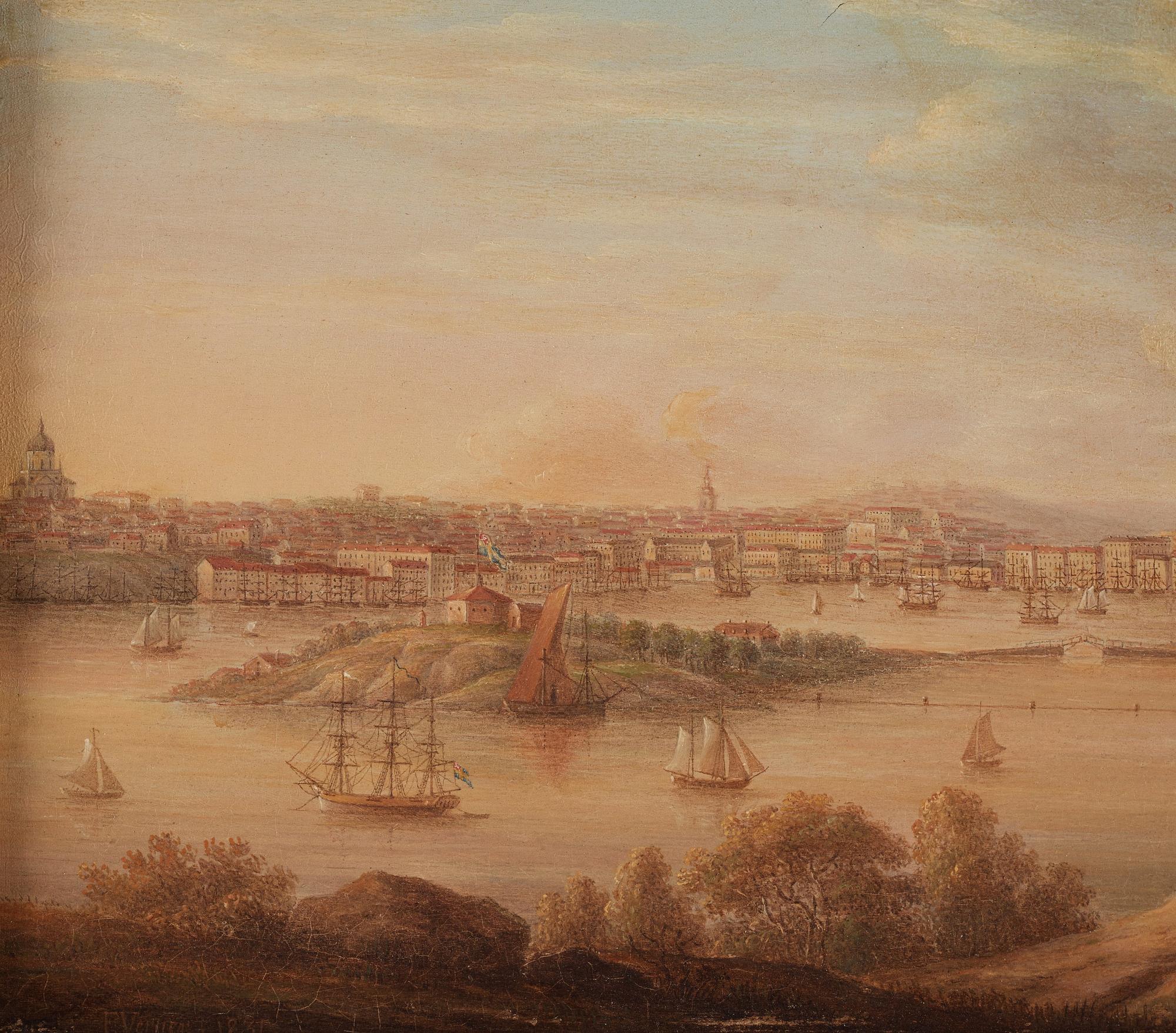 Fredric Werner (Verner), Overlooking Stockholm from Djurgården & from the West.
