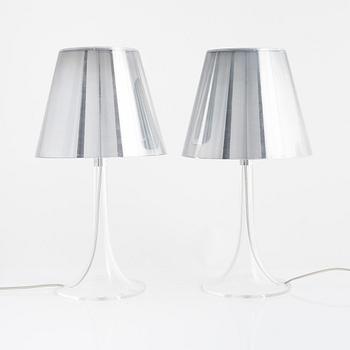 Philippe Starck, bordslampor, ett par, "Miss K", Flos, Italien.