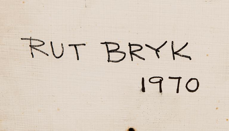 RUT BRYK, a porcelain relief, 'Candy' signed Rut Bryk 1970.