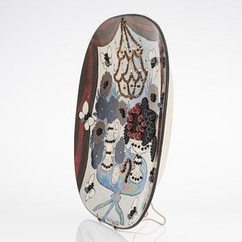 Birger Kaipiainen, dekorationsfat, keramik, signerat Kaipiainen Arabia.