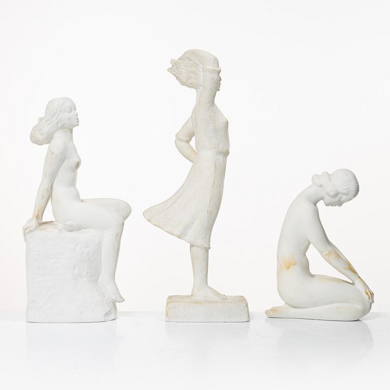 Carin Nilson, ”Västanvind”, ”Styra” and sitting girl.