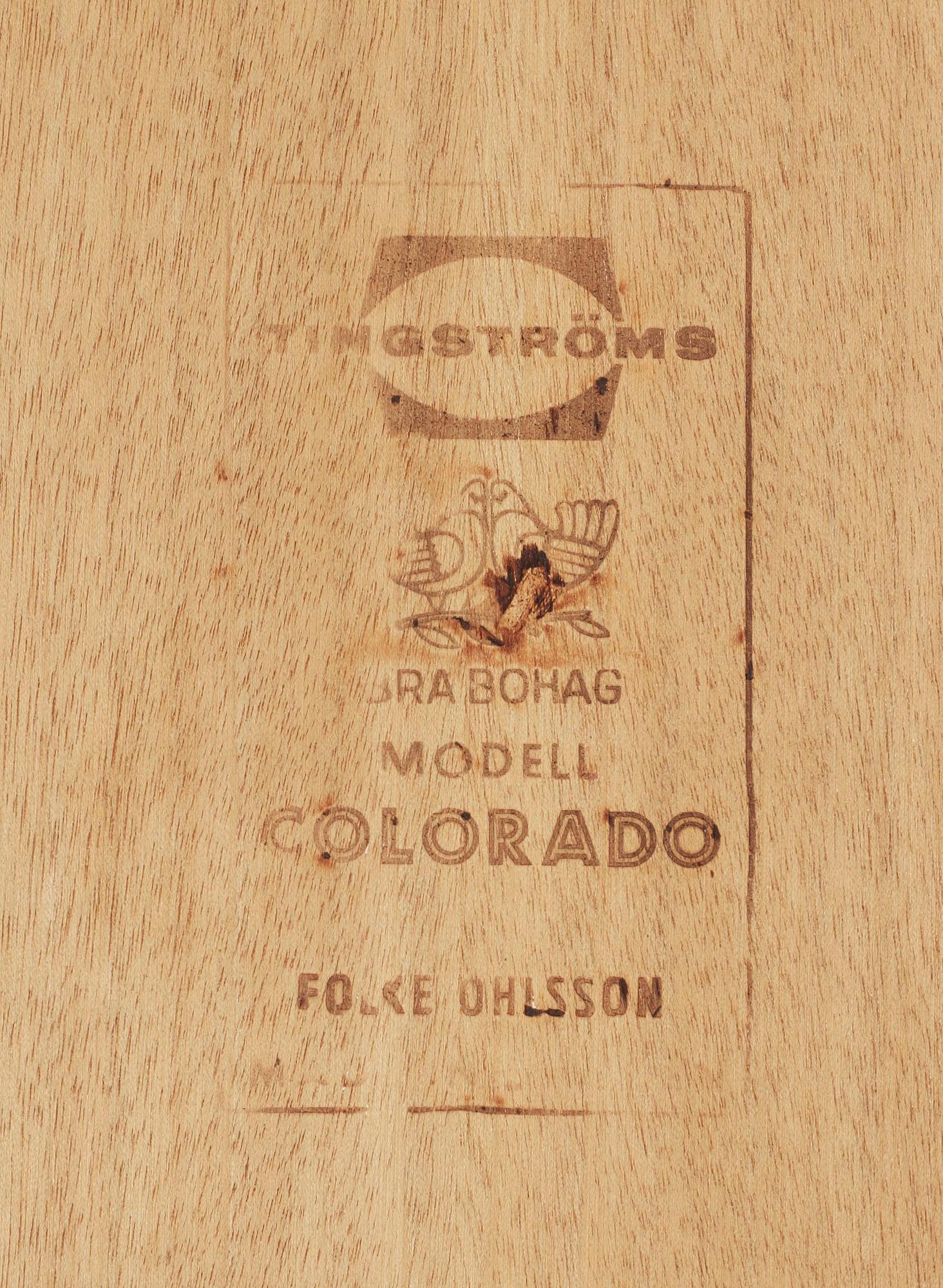 SOFFBORD, "Colorado", Design: Folke Ohlsson för Tingströms, 1960-tal.