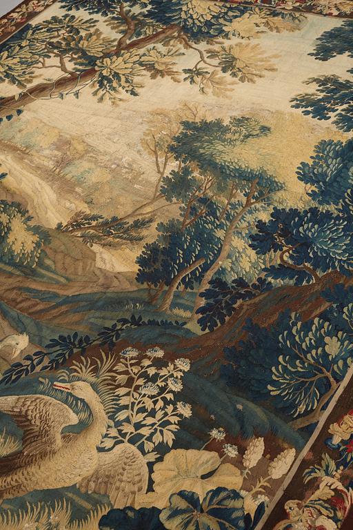 A tapestry, "Verdure", tapestry weave, ca 301 x 254 cm, France 18th century.