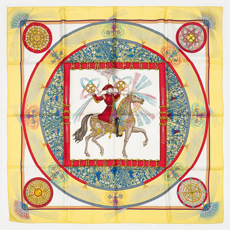 Hermès, scarf, "Feux d'Artifice".