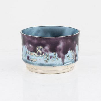 Inger Hanmann, a sterling silver and enamel bowl, Anton Michelsen, Copenhagen 1969.