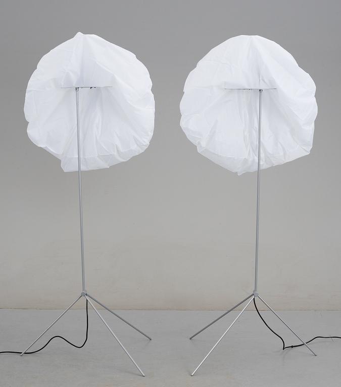 A pair of 'Glowblow' floor lamps by Vesa Hinkola, Markus Nevalainen, Rane Vaskivuori, Snowcrash.