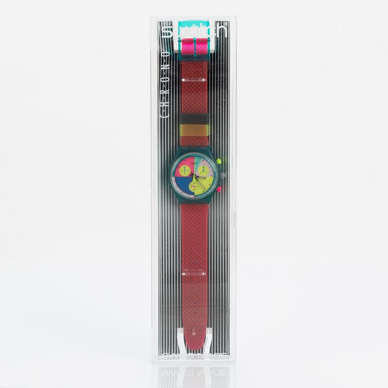 Swatch, Chrono, Flash Arrow, wristwatch, chronograph, 36 mm.