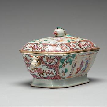 TERRIN med LOCK, kompaniporslin. Qingdynastin, Qianlong (1736-95).