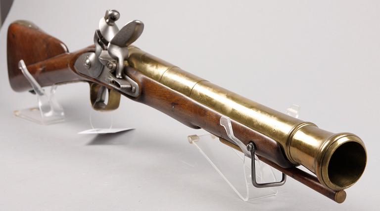 BLUNDERBUS, flintlås, lås märkt Tower.