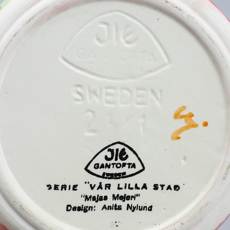 BURKAR, 6 st, porslin, Anita Nylund, Jie.